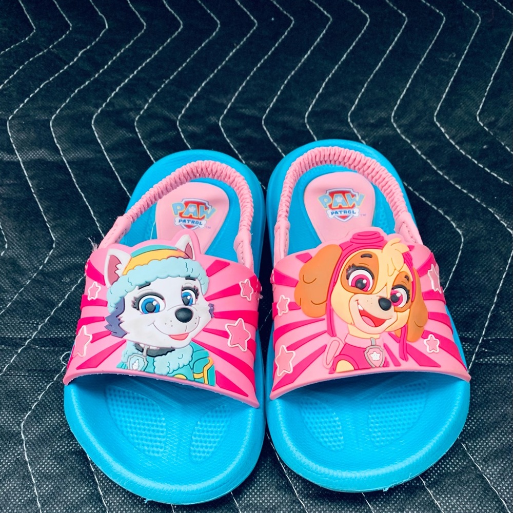 Toddler girl PAW PATROL flip flops